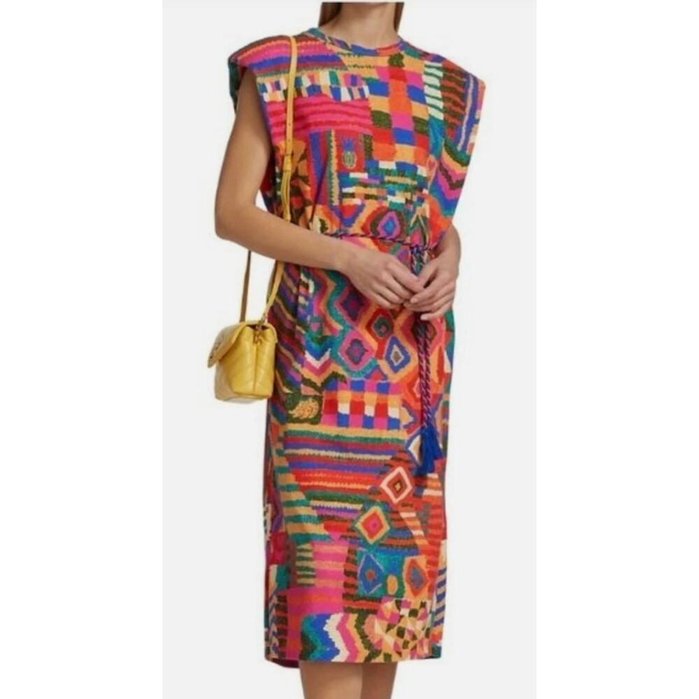 FARM Rio Multicolor Geometric Knit Mini Dress - Picture 3 of 13